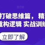 蝴蝶号打破思维篇， 精准分析 重构逻辑 实战训练-梦帆创业网