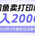 （10435期）闲鱼卖打印机，日人2000，2024年5月最新玩法教程-梦帆创业网