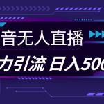 抖音无人直播，暴利引流，日入5000+-梦帆创业网