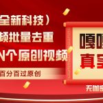 最新全自动去重技术，批量操作百分百过原创-梦帆创业网