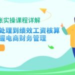 （12933期）淘系对账实操课程详解：从订单处理到绩效工资核算，全面掌握电商财务管理-梦帆创业网