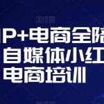 个人IP+电商全陪跑营，自媒体小红书电商培训-梦帆创业网