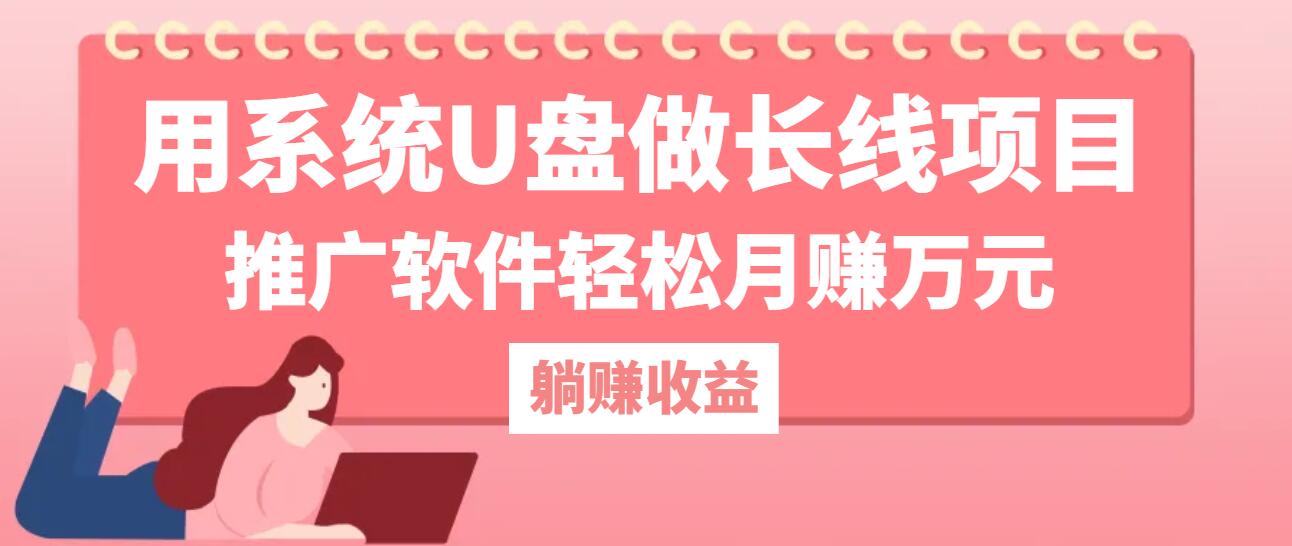 用系统U盘做长线项目，推广软件轻松月赚万元(附制作教程+软件-梦帆创业网