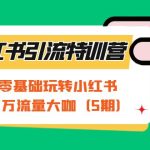 小红书引流特训营-第5期：教你零基础玩转小红书，逆袭百万流量大咖-梦帆创业网