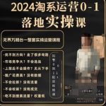 老肥电商·2024淘系运营从0-1落地实操课，无界万相台一整套实操运营课程-梦帆创业网
