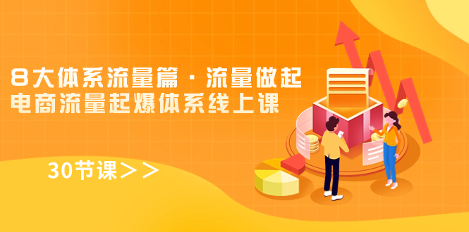 8大体系流量篇·流量做起，电商流量起爆体系线上课（30节课）-梦帆创业网