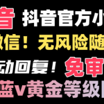 抖音二维码直跳微信技术！站内随便发不违规！！-梦帆创业网