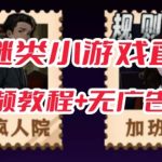 抖音爆火的悬疑解谜小游戏【规则怪谈】无人直播玩法【教程+游戏+工具软件-梦帆创业网
