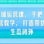 TikTok全域运营课，手把手TikTok实战运营教学，打造带货全链路生态闭环-梦帆创业网