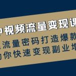 中视频流量变现课：掌握流量密码打造爆款内容，助你快速变现副业增收-梦帆创业网