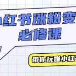 （9413期）小红书涨粉变现必修课，带你玩赚小红书变现（9节课）-梦帆创业网