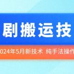 2024年5月最新的短剧搬运技术，纯手法技术操作-梦帆创业网