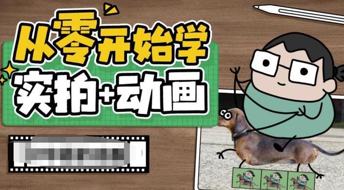 从零开始学实拍加动画，实拍加动画创意教程（49节视频课）-梦帆创业网