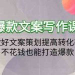 爆款文案写作课-做好文案策划提高转化率，不花钱也能打造爆款（19节课）-梦帆创业网