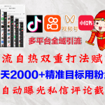 （12559期）快手，抖音，小红书，视频号多平台全自动引流获客系统 精准全域引流，…-梦帆创业网