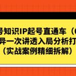 视频号-知识IP起号直通车（0-1）平台差异一次讲透入局分析打法指南-梦帆创业网