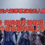视频号次元大陆弹幕互动无人直播，视频号保姆级开播教程+软件，小白也能-梦帆创业网