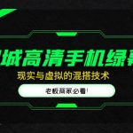 同城高清手机绿幕，直播间现实与虚拟的混搭技术，老板商家必看！-梦帆创业网