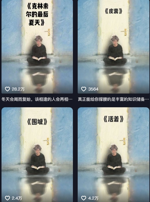 AI制作爆款书单，抖音42粉丝博主书单号制作拆解，单条视频28W赞-梦帆创业网