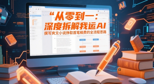 从零到一：深度拆解我运用AI撰写爽文小说挣取首笔稿费的全流程思路-梦帆创业网