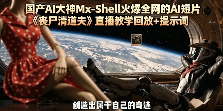 国产AI大神Mx-Shell火爆全网的AI短片《丧尸清道夫》直播教学回放+提示词-梦帆创业网