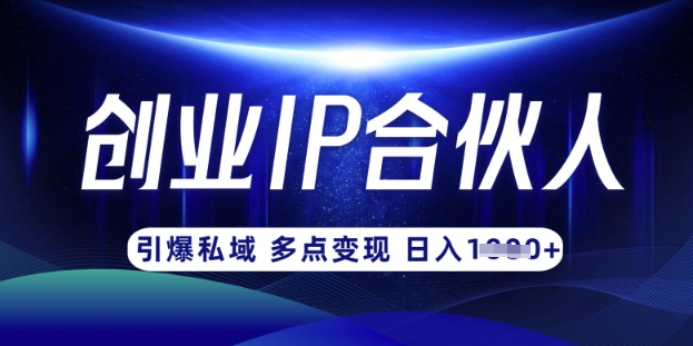 云帆·创业ip合伙人打造3.0，从0到1教你做网创，实现月入过W-梦帆创业网