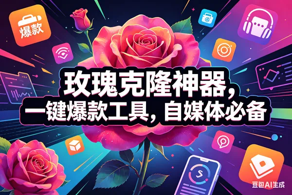（18246期）玫瑰克隆神器，一键爆款工具，自媒体必备，50多个功能的教程-梦帆创业网