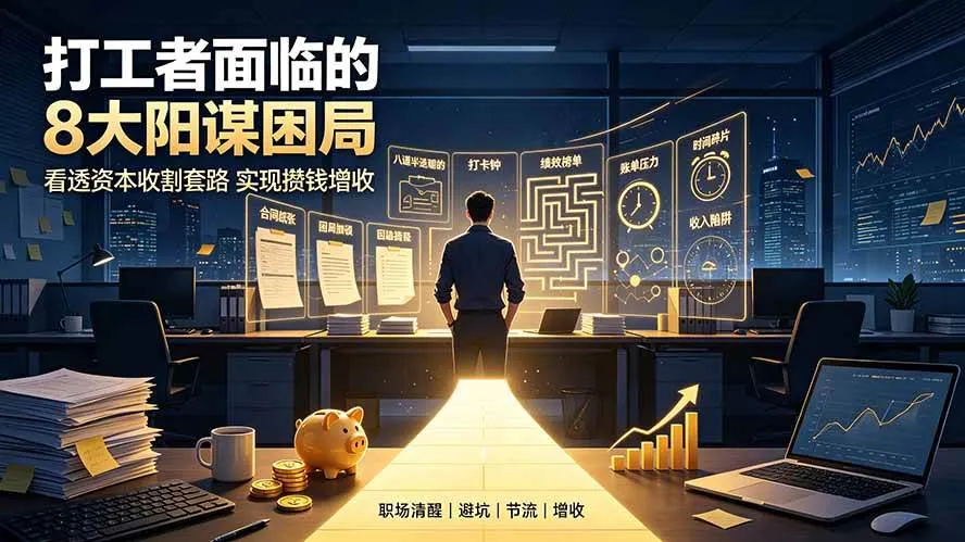 （19448期）付费文章：打工者面临的8大阳谋困局，看透资本收割套路实现攒钱增收-梦帆创业网