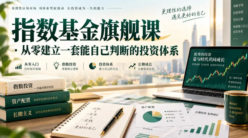 指数基金旗舰课·从零建立一套能自己判断的投zi体系-梦帆创业网