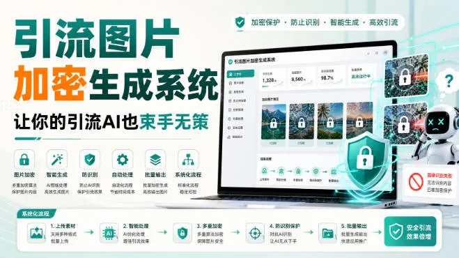 引流图片加密生成系统，让你的引流AI也束手无策-梦帆创业网