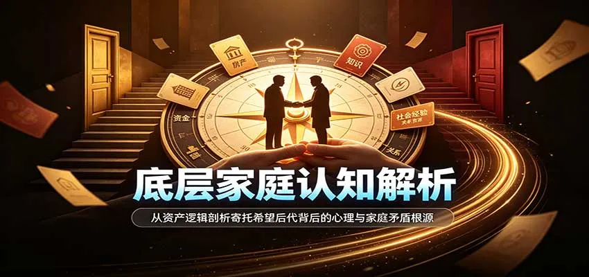 底层家庭认知解析：从资产逻辑剖析寄托希望后代背后的心理与家庭矛盾根源-梦帆创业网