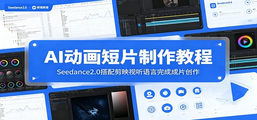 AI动画短片制作教程：Seedance2.0搭配剪映视听语言完成成片创作-梦帆创业网