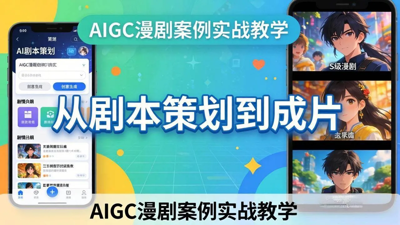 （17817期）AIGC漫剧案例实战教学：从剧本策划到成片，手把手教学员用AI完成S级漫剧创作-梦帆创业网