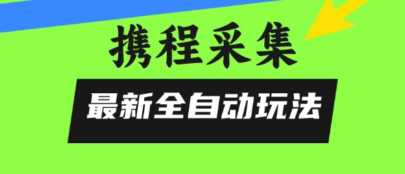 携程信息采集全自动玩法，0风控，无脑开干【揭秘】-梦帆创业网