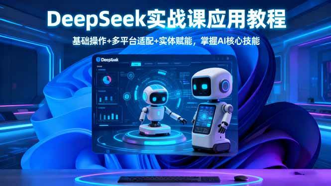 (16391期)DeepSeek实战课应用教程、基础操作+多平台适配+实体赋能,掌握AI核心技能-梦帆创业网