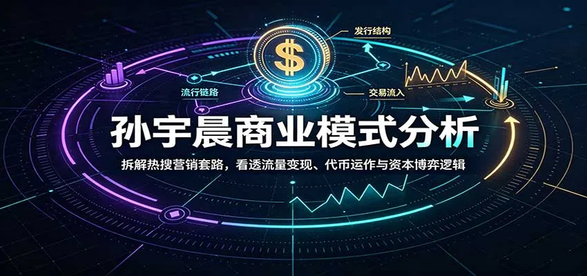 孙宇晨商业模式分析：拆解热搜营销套路，看透流量变现、代币运作与资本博弈逻辑-梦帆创业网