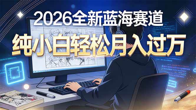（16781期）2026年全新蓝海赛道，纯小白轻松月入过万-梦帆创业网
