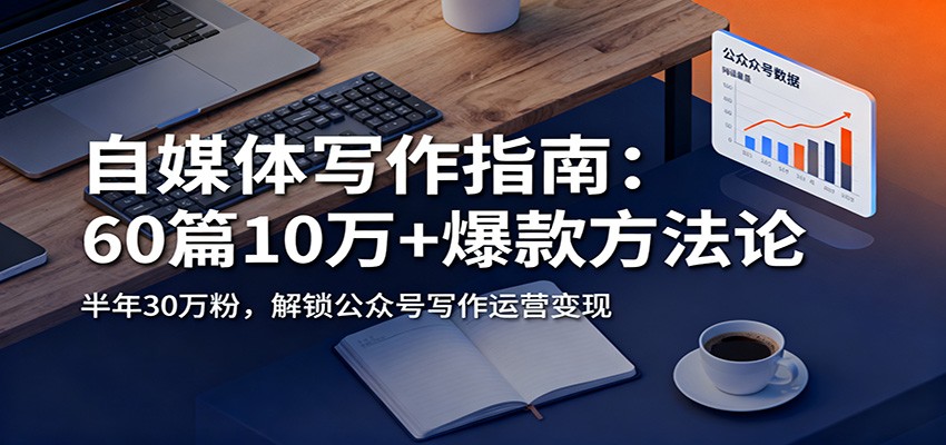 自媒体写作指南：60篇10万+爆款方法论，半年30万粉，解锁公众号写作运营变现-梦帆创业网