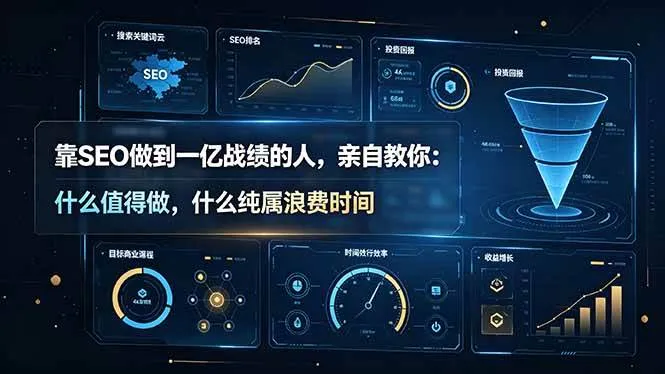 （19197期）靠SEO做到一亿战绩的人，亲自教你：什么值得做，什么纯属浪费时间【原创双语字幕】-梦帆创业网