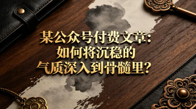 某公众号付费文章：如何将沉稳的气质深入到骨髓里？-梦帆创业网