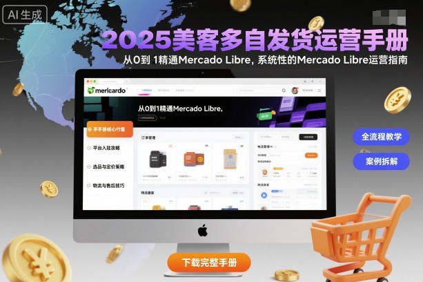 2025美客多自发货运营手册：从0到1精通Mercado Libre，系统性的Mercado Libre运营指南-梦帆创业网