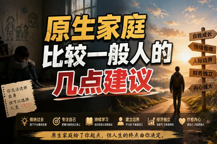 付费文章：给原生家庭比较一般人的几点建议-梦帆创业网