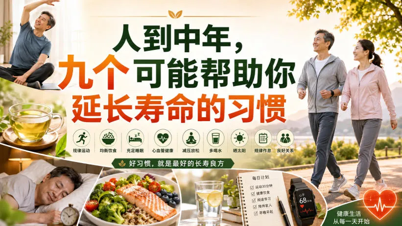 付费文章：人到中年，九个可能帮助你延长寿命的习惯-梦帆创业网