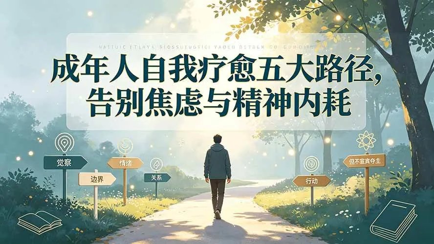 （19516期）付费文章：成年人自我疗愈五大路径，告别焦虑与精神内耗-梦帆创业网
