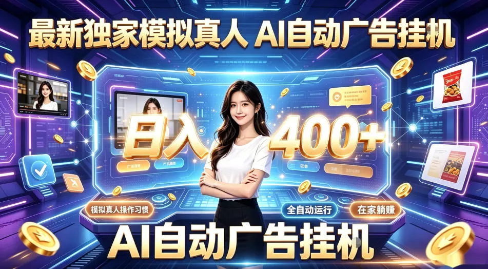 最新独家模拟真人，AI自动挂号挂G，日入400+，全程全自动运行，无需人工【揭秘】-梦帆创业网