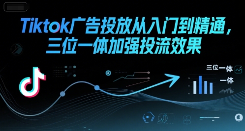 Tiktok广告投放从入门到精通，三位一体加强投流效果-梦帆创业网