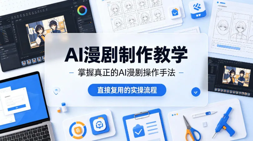 AI漫剧制作教学，带你掌握真正的AI漫剧操作手法，直接复用的实操流程-梦帆创业网