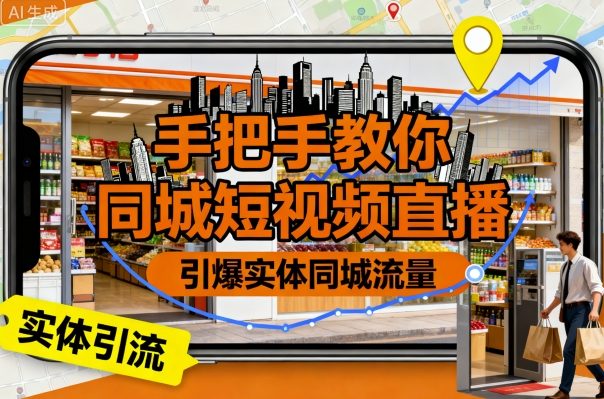 手把手教你同城短视频直播，引爆实体同城流量-梦帆创业网