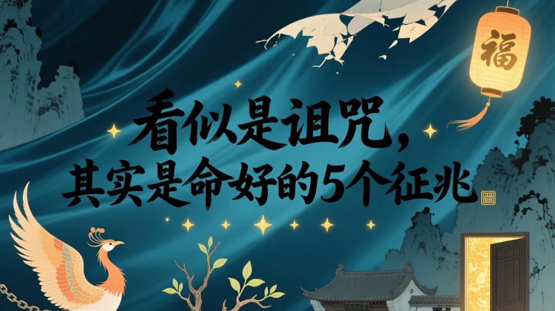付费文章：看似是诅咒，其实是命好的5个征兆-梦帆创业网