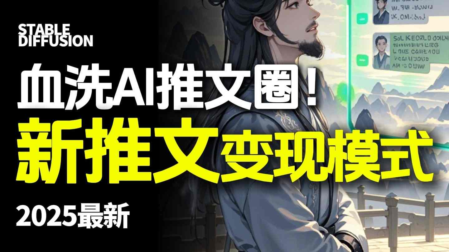 最新AI动态电影漫画小说推文，全流程实操教学，小白也能月入1W+-梦帆创业网
